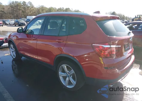 2017 BMW X3 Sdrive28I из США, поврежденный, VIN 5UXWZ7C38H0X41554